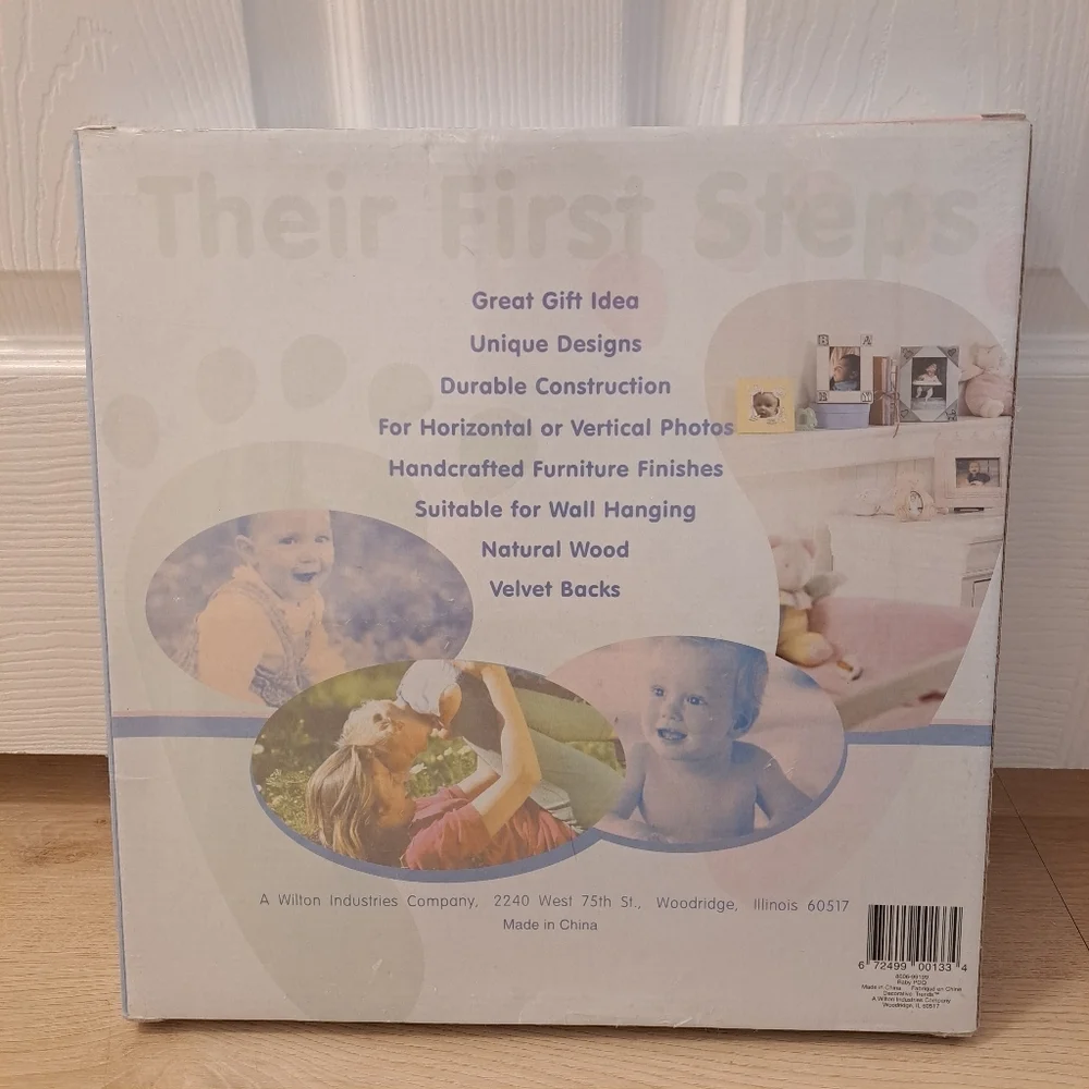 New Vintage Their First Steps Set Of Wooden Frames - Baby Nursery‎ Horse Frames